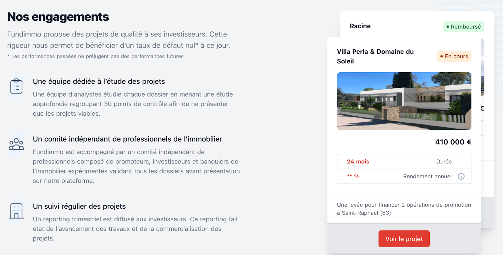 Qu’est-ce que FundImmo ? Capture d'écran du site FundImmo