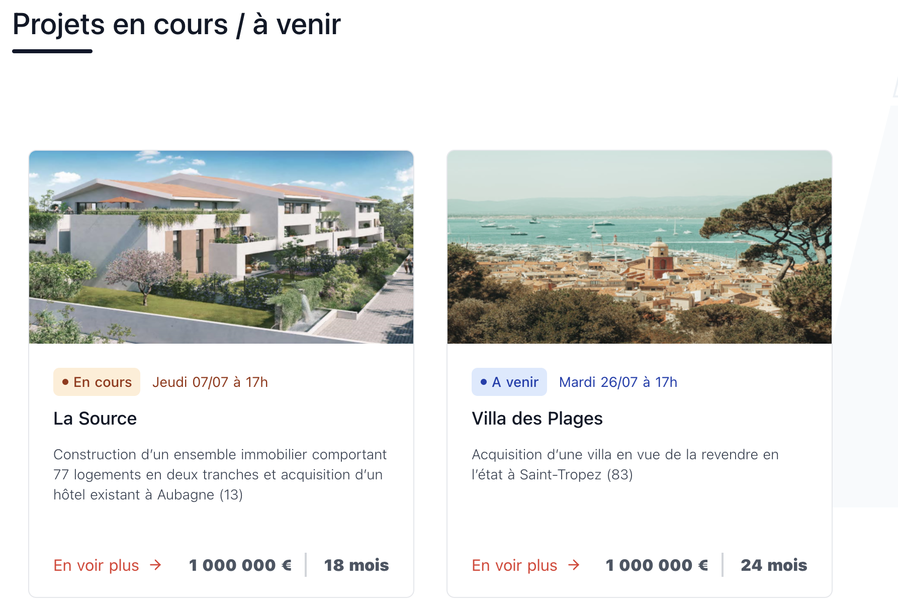Top 4 - Fundimmo Capture d'écran du site Fundimmo