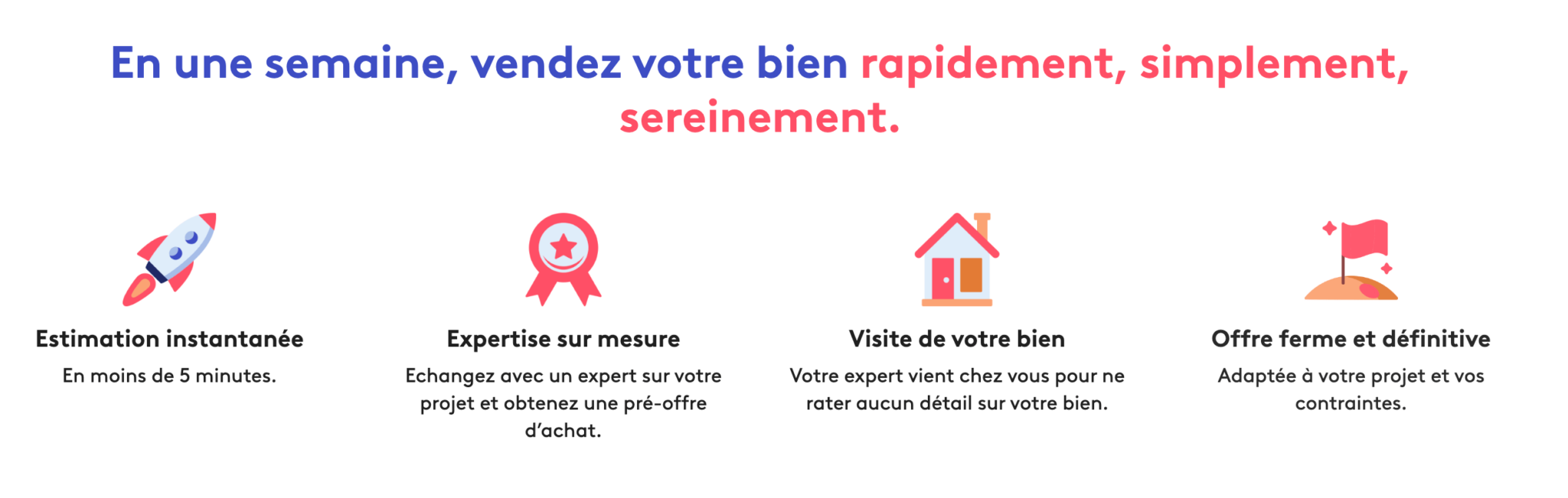 Son concept : une vente en 1 semaine Capture d'écran du site Homeloop