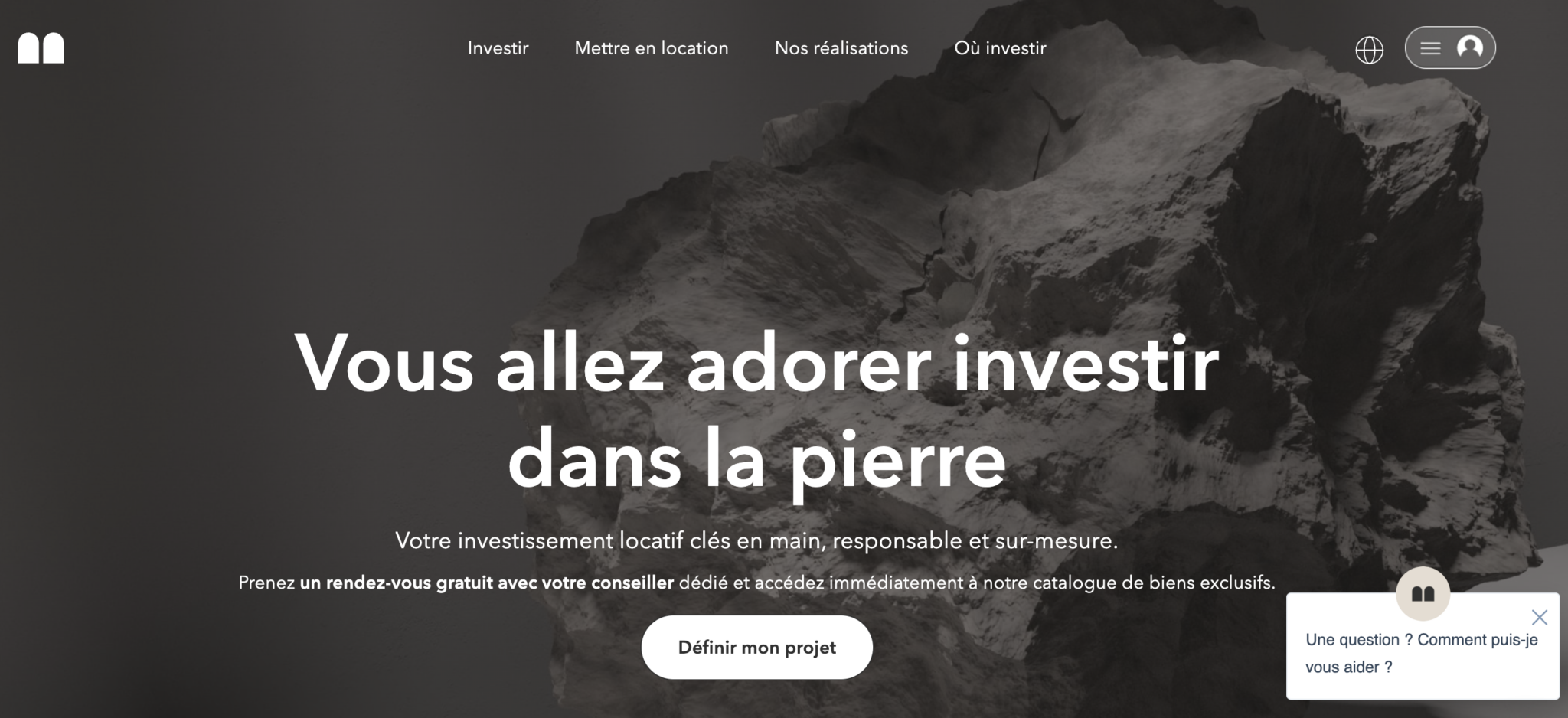 Comparatif avec les autres solutions d’investissements locatifs Capture d'écran du site Masteos